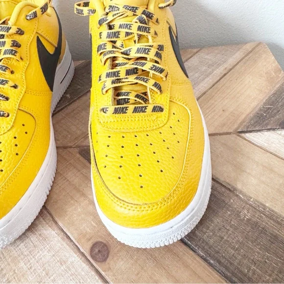 Nike AF1 Statement Game Amarillo Yellow and Black - Picture 8 of 14